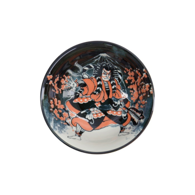 Ramen Bowl Asakusa Kabuki White, Red, Black, Porcelain, Ø 20.5 cm, 1.25 L, Item No. 16859