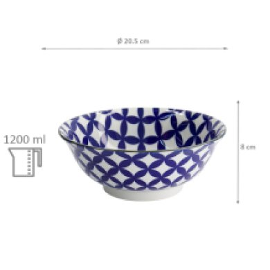 Noodle Bowl Kotobuki Mixed Bowl, Porcelain, Ø 20.3 cm, Item No. 16870