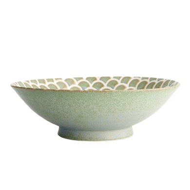 TDS, Bowl, Vert Sauge, Mermaid Design, Ø 25 cm, Item No. 16922