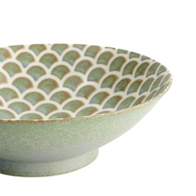 TDS, Bowl, Vert Sauge, Mermaid Design, Ø 25 cm, Item No. 16922