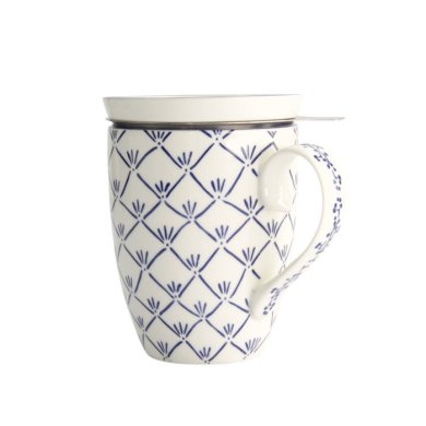 Mug Flora Japonica Maple Blue in a gift box, Porcelain, 380 ml, Item No. 16977
