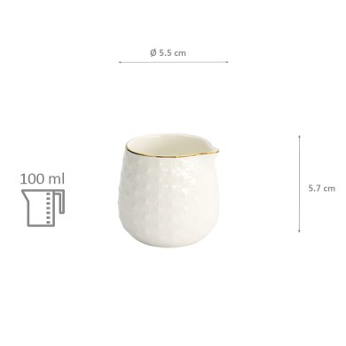 TDS, Milchkanne, Nippon White, Stars, 5 x 5,5 cm 100 ml - Art Nr. 16987