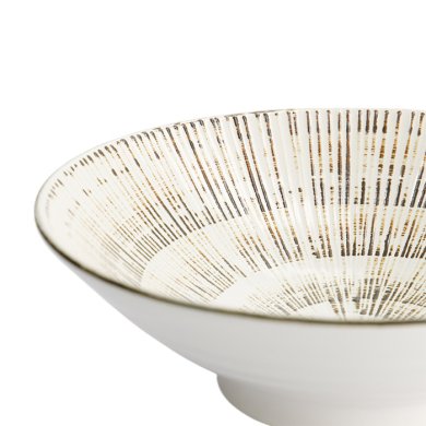Nudelschale Mixed Bowls Sabi Kobiki Weiß, Porzellan, Ø 24,5 cm, Art.-Nr. 17029