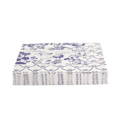 Napkins Flora Japonica Blue/White, 20 pcs, Paper, 33 × 33 cm, Item No. 17278
