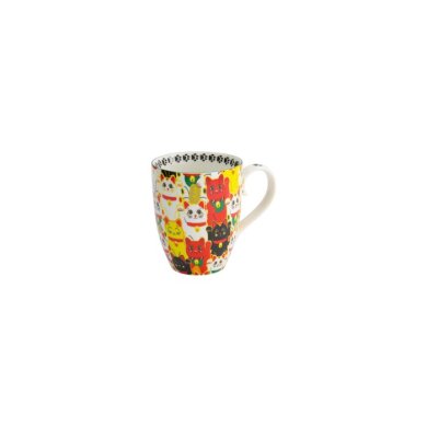 Tasse Kawaii Multi Cat Bunt in Geschenkbox, Porzellan, 380 ml, Art.-Nr. 17742