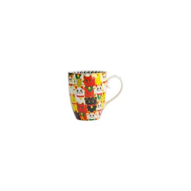 Tasse Kawaii Multi Cat Bunt in Geschenkbox, Porzellan, 380 ml, Art.-Nr. 17742