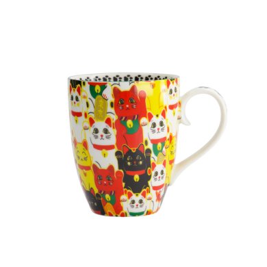 Mug Kawaii Multi Cat Multicolour in a gift box, Porcelain, 380 ml, Item No. 17742