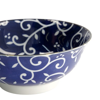 Ramen Bowl Tokyo Blue Mixed Bowls Karakusa, Porcelain, 1.3 L, Item No. 17754