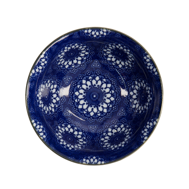 TDS, Bowl, Mixed Bowls, Flower Blue, Ø 14.8 x 6.8 cm 550 ml - Item No. 17782