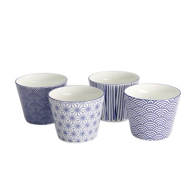TDS, Cup Set, 4-piece set, Nippon Blue, Ø 8.3 x 6.5 cm 180 ml, Item No. 17836