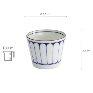 Teebecher Japan Kikuwari, Porzellan, 180 ml, Art.-Nr. 17839