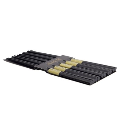 TDS, 5 Paar Essstäbchen, Black Wood, Kitchenware, 22 cm, Art.-Nr. 17936