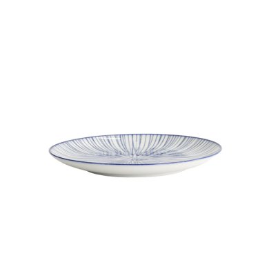 TDS, Plate, Nippon Blue, Lines, Ø 16 x 2 cm - Item No. 17952