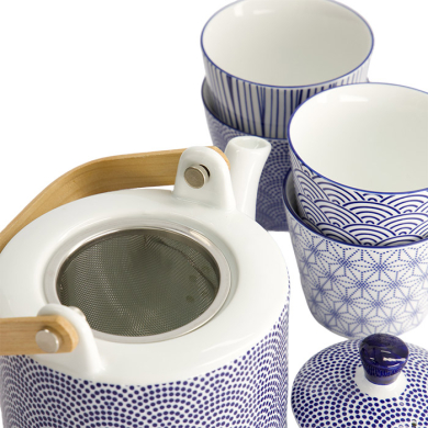 TDS, Tee Set, Geschenkset, Nippon Blue, 5-tlg., Art.-Nr. 17990
