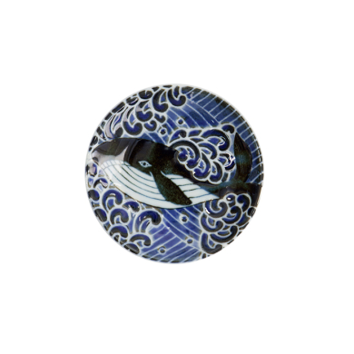 TDS, Plate, Kawaii Ohira Whale, Ø 10 x 1.5 cm, Item No. 18333