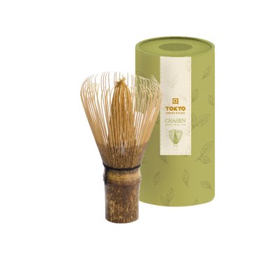 TDS, Matcha Whisk (Chasen), Black Bamboo, Ø 6x11cm, Item No. 18363