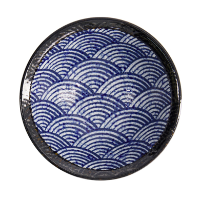 TDS, Bowl, Aisai Seigaiha, Ø 19.6 x 6.8 cm, Item No. 18577