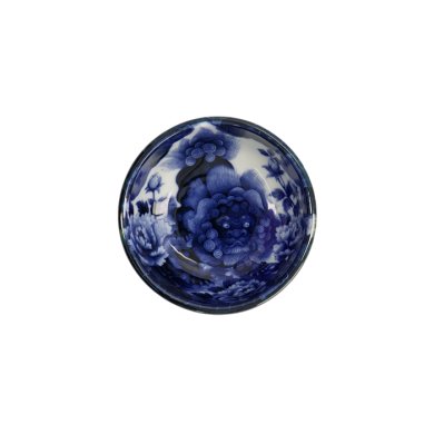 TDS, Japonism Schale, Lion, Blau, Ø 8,7 x 3,7 cm, 95 ml - Art Nr: 18753