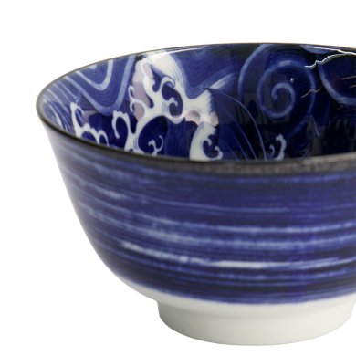 TDS, Japonism Schale, Carp, Blau, Ø 12,7 x 6,8 cm - Art Nr: 18754