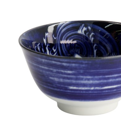 TDS, Japonism Schale, Crane, Blau, Ø 12,7 x 6,8 cm - Art Nr: 18755