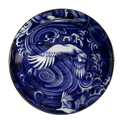 TDS, Japonism Bowl, Crane, Blue, Ø 18 x 9 cm - Item No: 18761