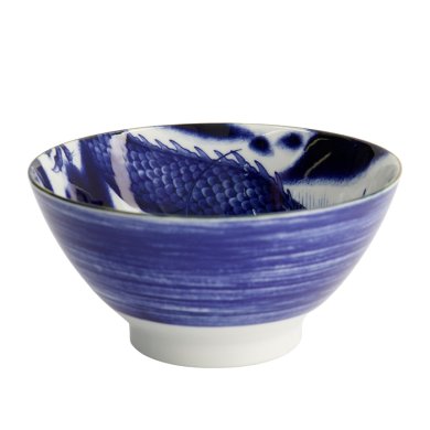 TDS, Japonism Bowl, Dragon, Blue, Ø 18 x 9 cm - Item No: 18762