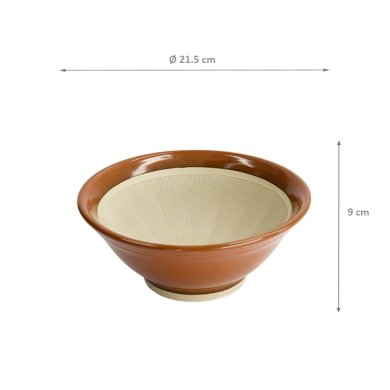 TDS, Mortar-Suribachi, Kitchenware, 21.5 x 9 cm, with silicon rubber base, Item No. 18790