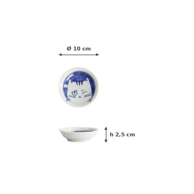 Bowl Neko Maruke, Porcelain, 100 ml, Item No. 18976