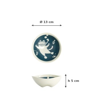 Bowl Neko Maruke, Porcelain, 240 ml, Item No. 18977