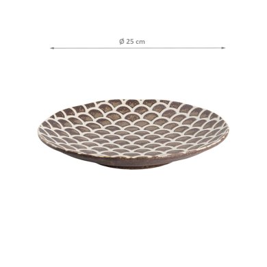 TDS, Teller, Iga Matte Mermaid Design, Ø 25 cm, Art.-Nr. 20333