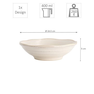 TDS, Bowl, Titanium Matte, 400ml, Ø 16.5x5cm, Item No. 20358