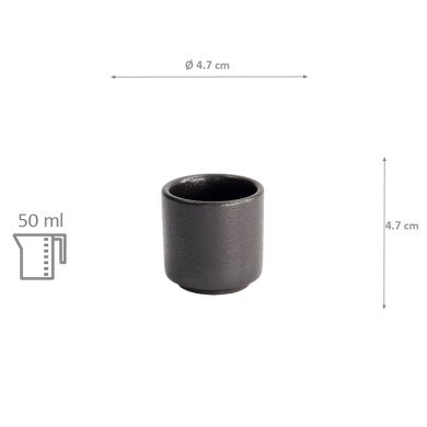 TDS, Sake Tasse, Yuzu Black, Ø 4,7x4,7cm 40ml, Art.-Nr. 20400