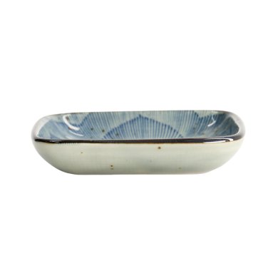TDS, Soy Sauce Bowl, Bell Flower, Blue, 9 x 1.6 cm, Item No. 20605