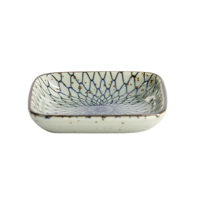 Sauce Bowl Mesh Blue, Porcelain, 9 cm, Item No. 20607