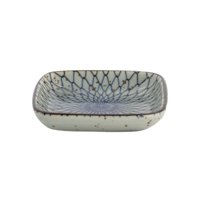Sauce Bowl Mesh Blue, Porcelain, 9 cm, Item No. 20607