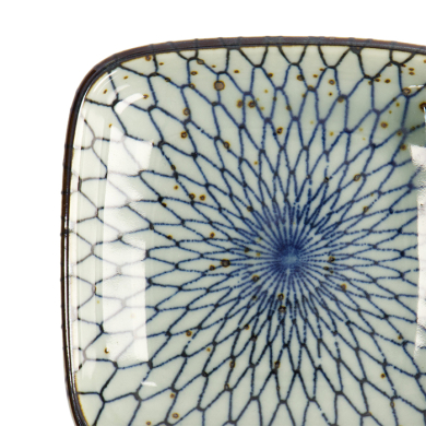 Sauce Bowl Mesh Blue, Porcelain, 9 cm, Item No. 20607