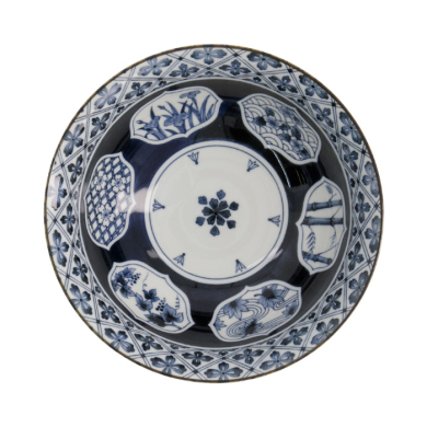 TDS, Ramen-Schale, Mixed Bowls, Madori-Bishi-Botan, Ø 21 x 8,7 cm, 1300 ml, Blue - Art Nr. 20958