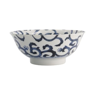 TDS, Ramen-Schale, Mixed Bowls, Goben-Karakusa, Ø 21 x 8,7 cm, 1300 ml, Blue - Art Nr. 20960
