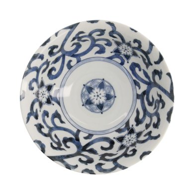 TDS, Ramen-Schale, Mixed Bowls, Goben-Karakusa, Ø 21 x 8,7 cm, 1300 ml, Blue - Art Nr. 20960