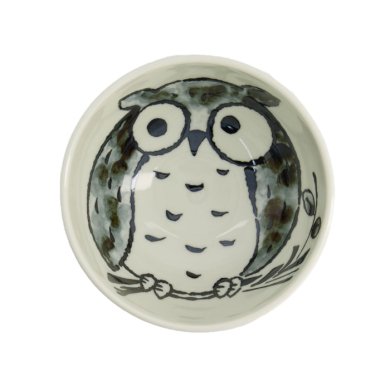TDS, Rice Bowl, Kawaii Owl, Blue, Ø 13 x8 cm 400ml - Item No. 20991