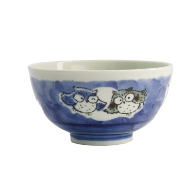 TDS, Reis-Schale, Kawaii Owl, Blau, Ø 16 x 8 cm, 600ml - Art Nr: 20994