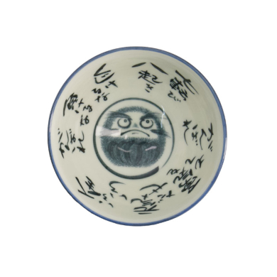 TDS, Rice Bowl, Kawaii Daruma, Blue, Ø 11.5x6 cm, 300ml - Item No. 21008