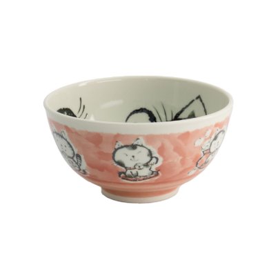 TDS, Rice Bowl, Kawaii Cat, Ø 16x8 cm, 600ml - Item No. 21026
