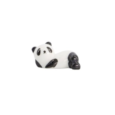 Chopstick Rest Panda White, Black, Porcelain