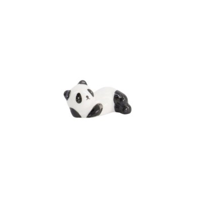 Chopstick Rest Panda White, Black, Porcelain, Item No. 21137