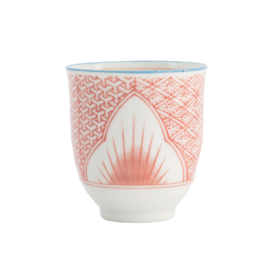 TDS, Becher, Lily Flower, Rot, Ø 7.8x8.2cm 250 ml - Art Nr: 21148