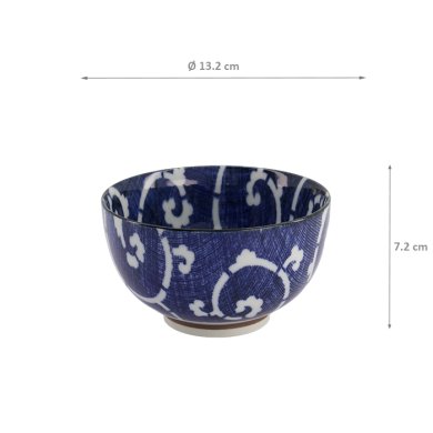 TDS, Bowl, Mixed Bowls Kayame Karakusa, Ø 13.2 cm x 7.2 cm, Item No. 21181
