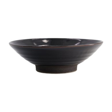TDS, Ramen Bowl, Black Brush, Ø 24.5x7.5cm, Item No. 21206