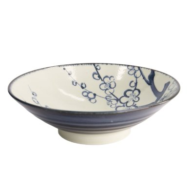 TDS, Ramen Bowl, Plum, Blue/White, Ø 24.5x7.5cm, Item No. 21217