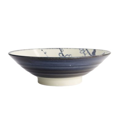 TDS, Ramen Bowl, Plum, Blue/White, Ø 24.5x7.5cm, Item No. 21217
